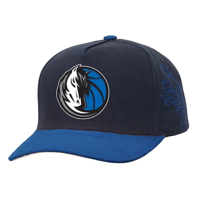  Dallas Mavericks Mitchell & Ness May Flowers Adjustable Hat - Navy/Blue